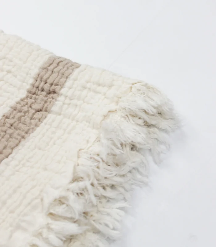 Bistyle Müslin Battaniye Uyku Arkadaşli Pure Life 70156 85x85cm Bej