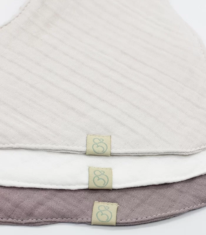 Bistyle Müslin Fular Önlük 3Lü 60102 Taş Ekru Antrasit