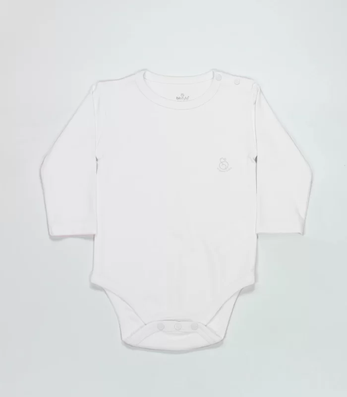 Bistyle Natural Basic Style Uzun Kol Body 17104 Beyaz