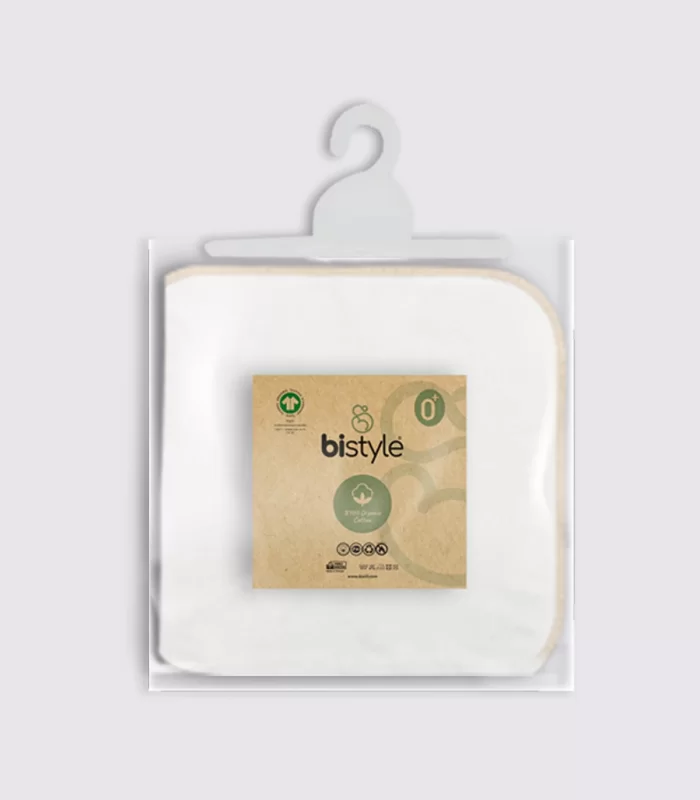 Bistyle Organik 28x28 10lu Penye Mendil 90101 Ekru