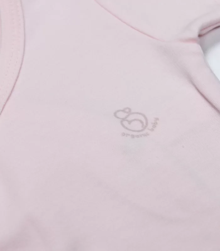 Bistyle Organik Natural Basic Style Kruvaze Uzun Kol Body Bs17102 Pembe