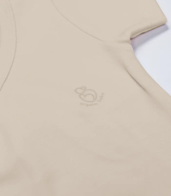 Bistyle Organik Natural Basic Style Kruvaze Yarım Kol Body Bs17101 Bej