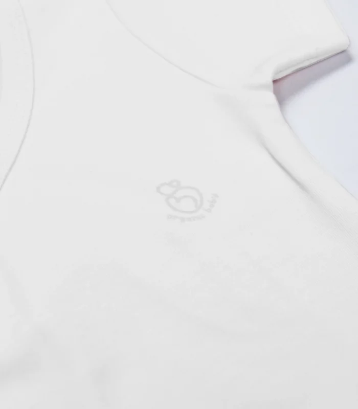 Bistyle Organik Natural Basic Style Kruvaze Yarım Kol Body Bs17101 Beyaz