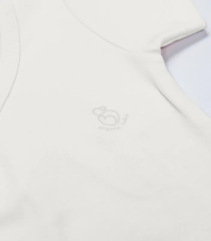 Bistyle Organik Natural Basic Style Kruvaze Yarım Kol Body Bs17101 Ekru