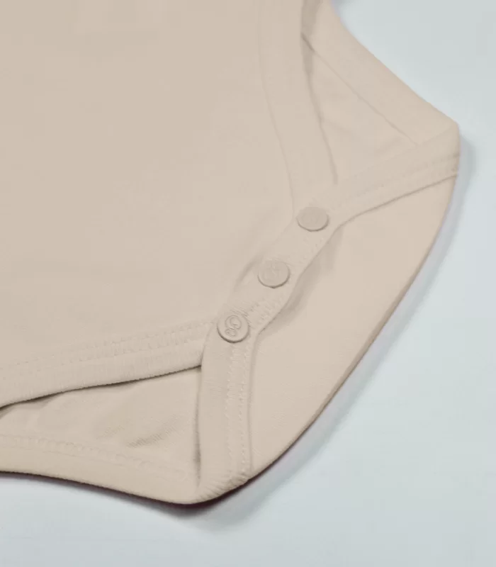 Bistyle Organik Natural Basic Style Yarım Kol Body Bs17103 Bej