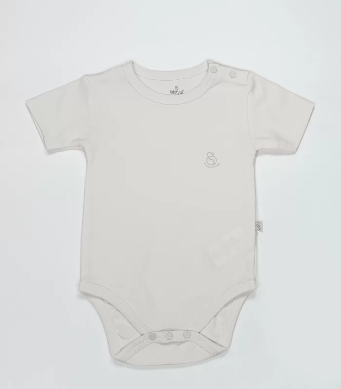Bistyle Organik Natural Basic Style Yarım Kol Body Bs17103 Ekru