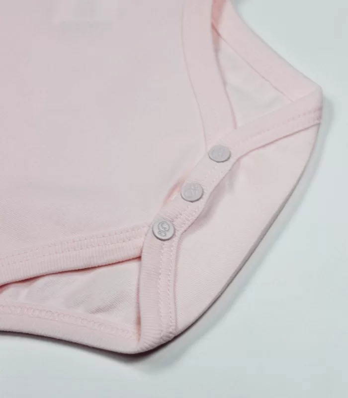 Bistyle Organik Natural Basic Style Yarım Kol Body Bs17103 Pembe