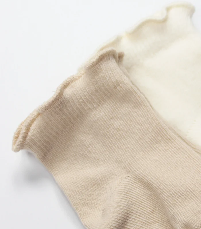 Bistyle Overlok Style Penye Soket Çorap 2li 10153 Bej