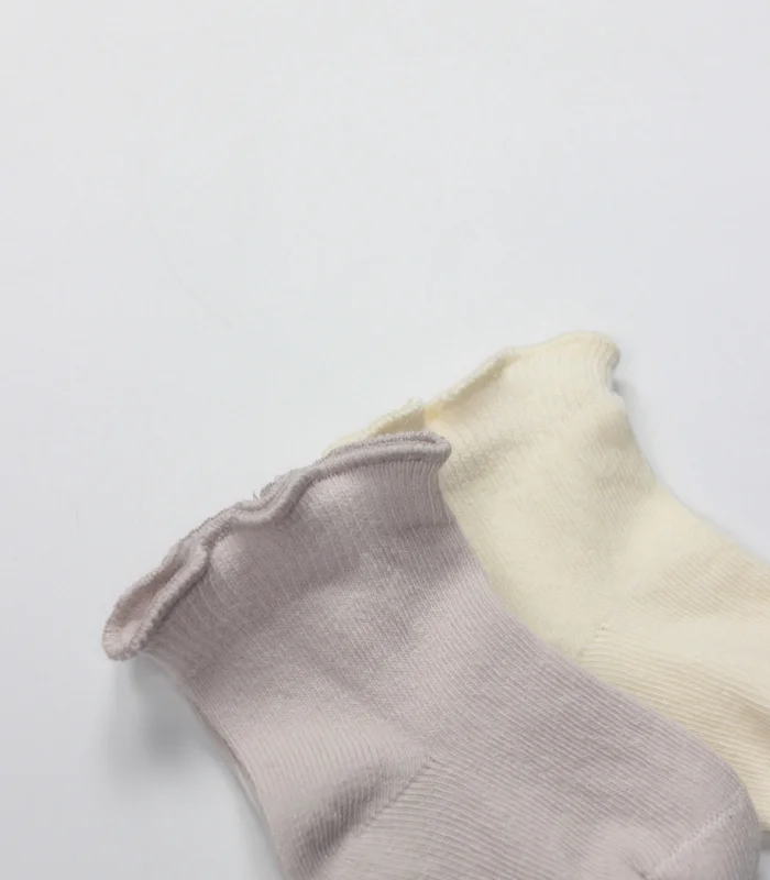 Bistyle Overlok Style Penye Soket Çorap 2li 10153 Taş