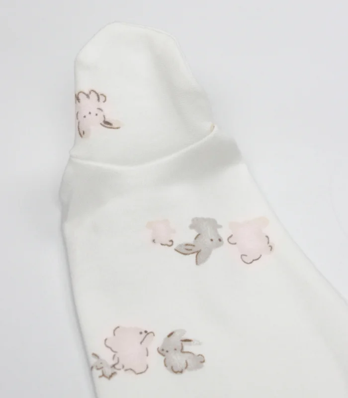 Bistyle Patikli Alt Love You Family 16150 Pudra