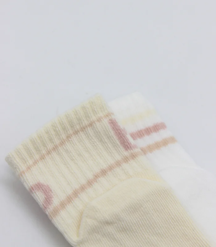 Bistyle Penye Kaymaz Soket Çorap 2li 10144 Pudra Ekru