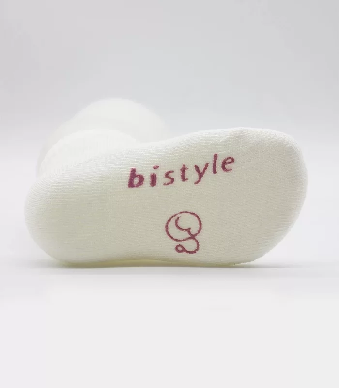 Bistyle Puanlı Kaymaz Penye Soket Çorap 3lü Bs10108 Pudra