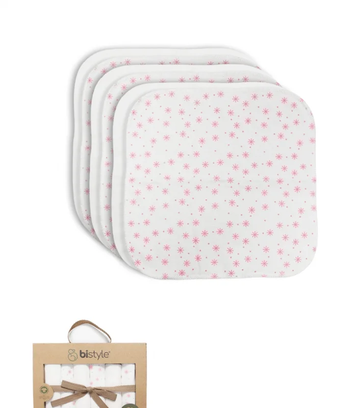 Bistyle Stars Kutulu 6lı Penye Mendil 20x20 90104 Pudra