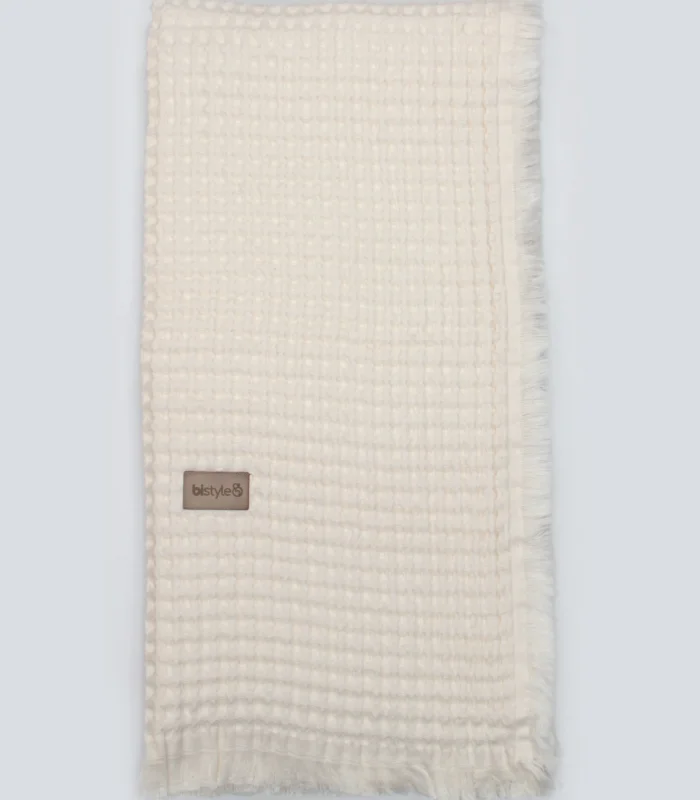 Bistyle Style Baby Pike Battaniye 110x110 70149 Ekru