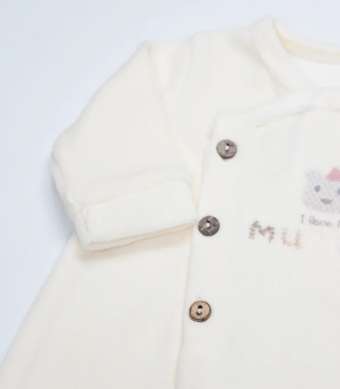 Bi̇style Tulum Kadi̇fe I Love Mummy 15123 Ekru