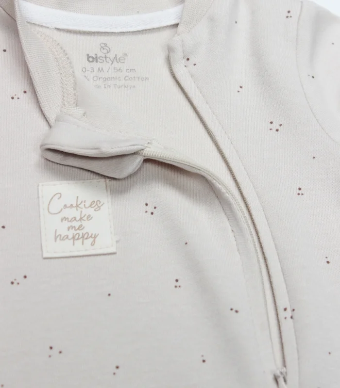 Bistyle Tulum Patiksiz Cookies Make Happy 15127 Ekru