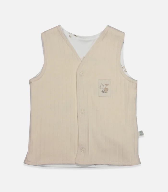 Bistyle Yelek Çift Taraflı With You Family 18113 Bej