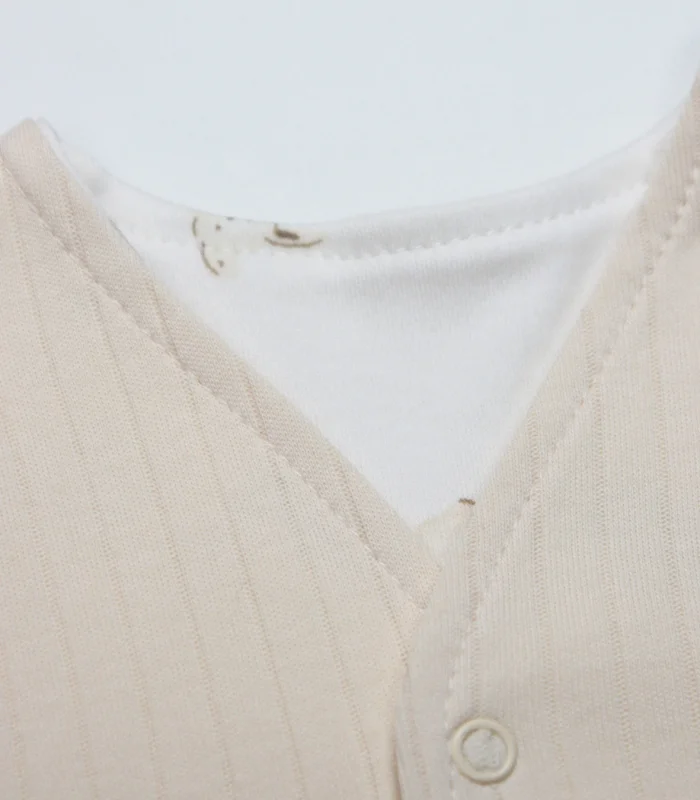 Bistyle Yelek Çift Taraflı With You Family 18113 Bej