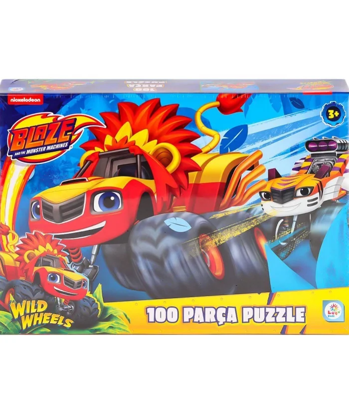 BL0048 Blaze Monster Machines 100 Parça Puzzle -Laçokids