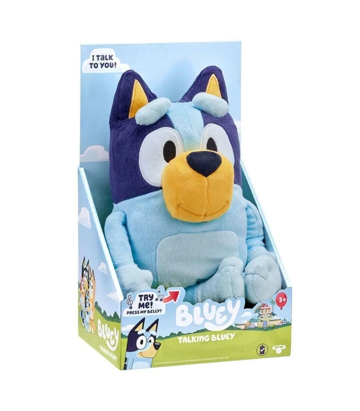 BLUEY 17631 Bluey Türkçe Konuşan 35 cm Pelüş Figür