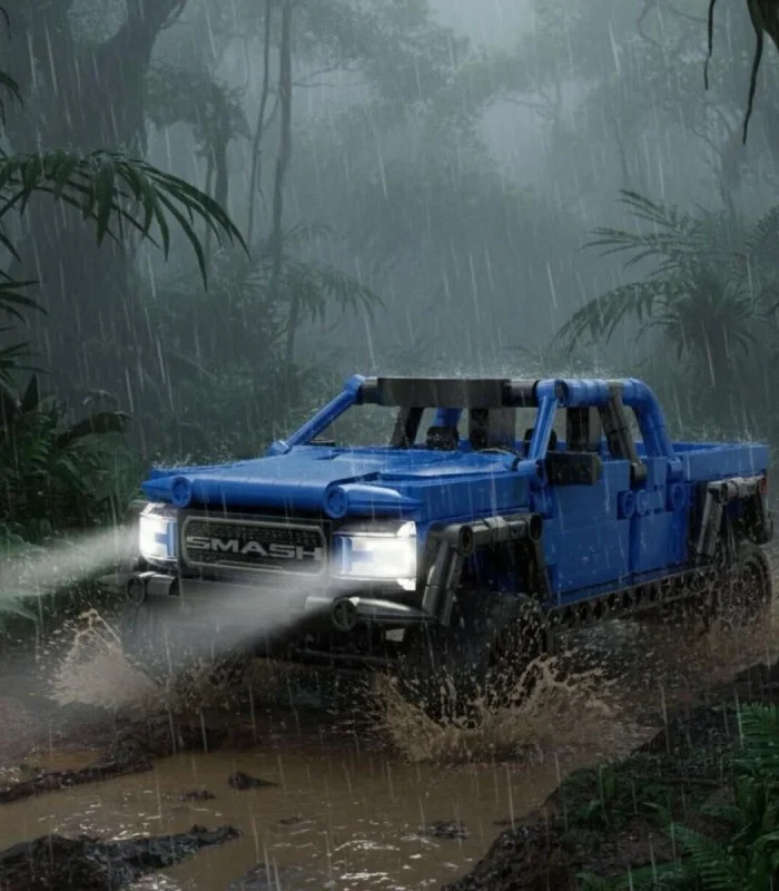 C52029W CADA MAVİ ARAZİ ARACI 390 PARÇA BLOCK OYUNCAK