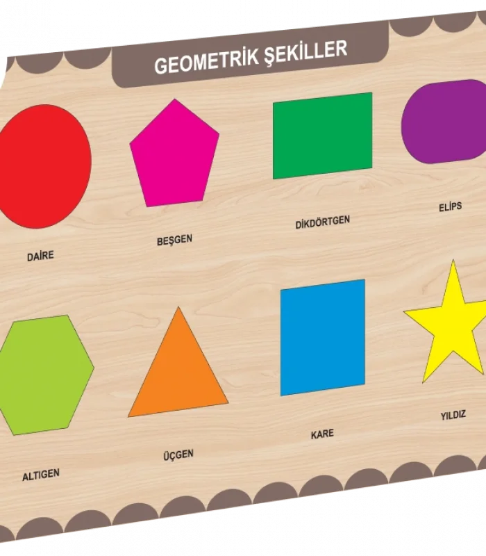 CAAHS-3204 CA GAMES AHŞAP GEOMETRİK ŞEKİLLER BUL-TAK