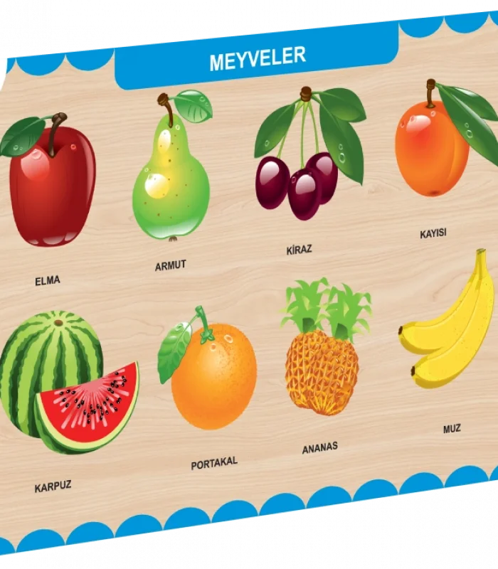 CAAHS-3206 CA GAMES AHŞAP MEYVELER BUL-TAK