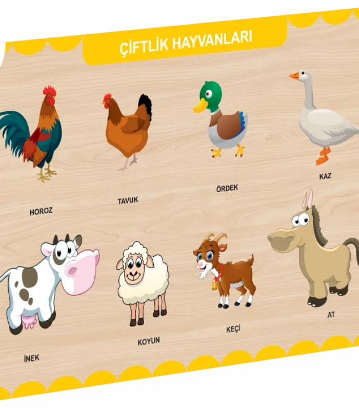 CAAHS-3211 CA GAMES AHŞAP ÇİFTLİK HAYVANLARI BUL-TAK