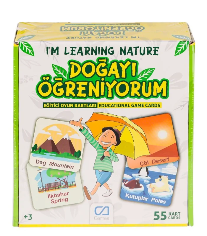 CAEGT-5053 Doğayı Öğreniyorum Eğitici Oyun Kartları -Ca Games