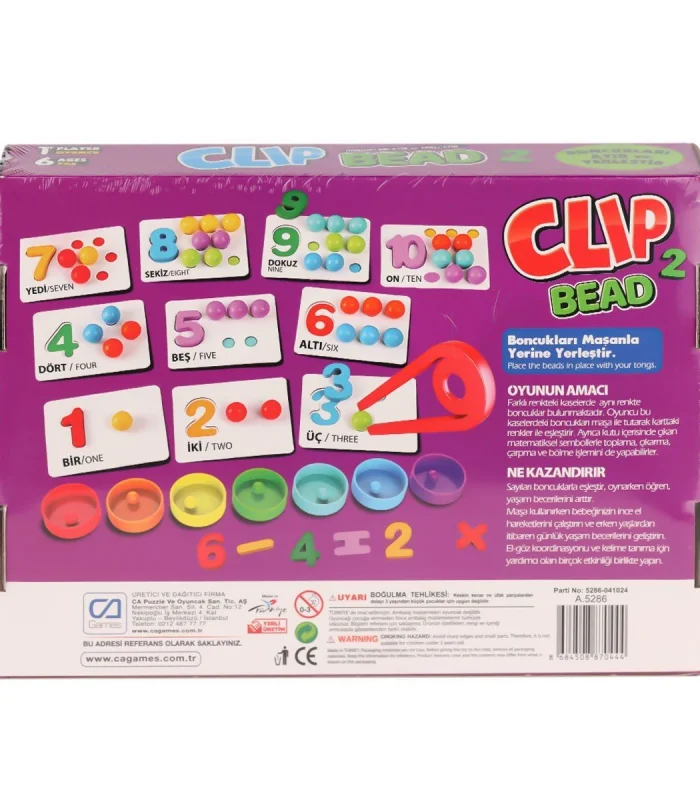 CAPLS-5286 Clip Bead Kutu Oyunu -CA Games