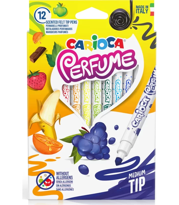 Carioca Kokulu Keçeli Boya Kalemi 12Li