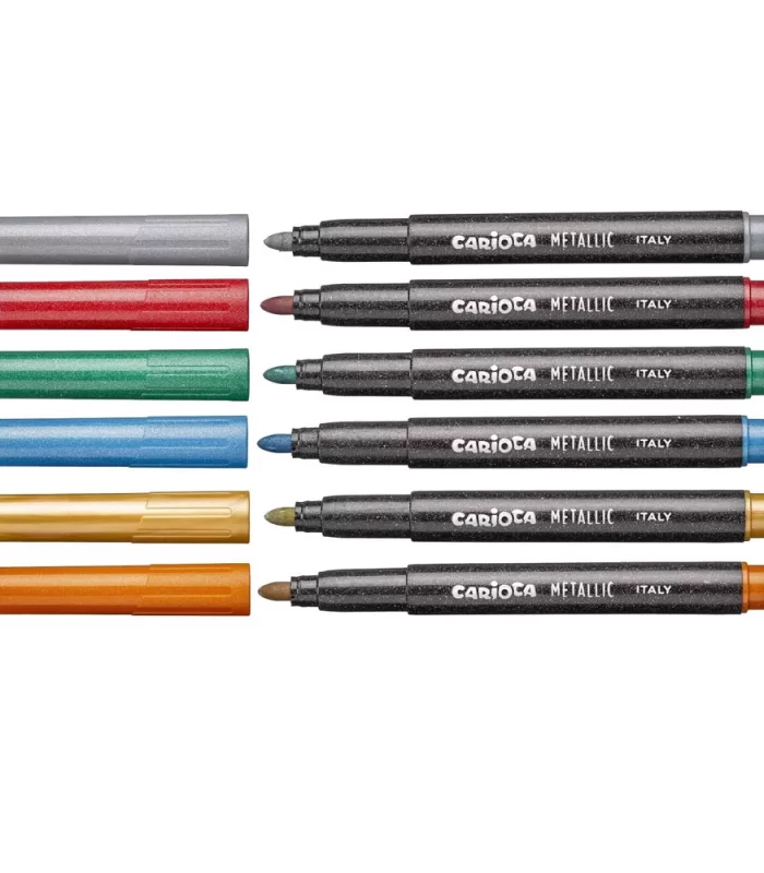Carioca Metalik Jumbo Keçeli Kalem 6Lı