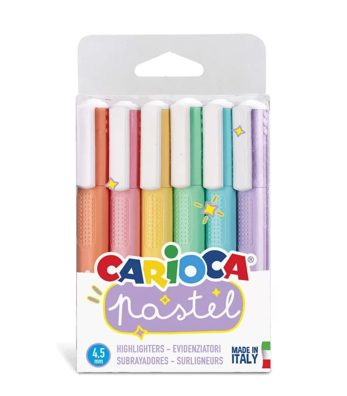 Carioca Pastel Renkler İşaretleme Kalemi 6Lı