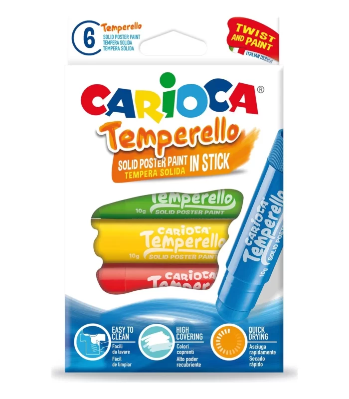 Carioca Temperello Stick Poster Boya Kalemi 6Lı