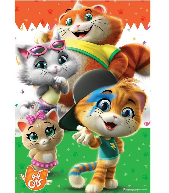 CAT 709 44 Kedi Puzzle 50 Parça - Ks Puzzle