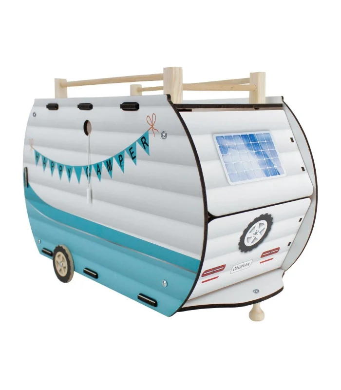 ÇG95 Ahşap Karavan Turkuaz -Okutan