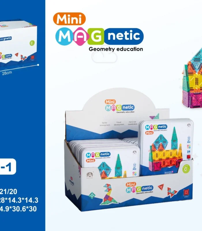 CH1472-1 3.75CM  Mini Magnetic BlokMetal Kutu  24 PCS