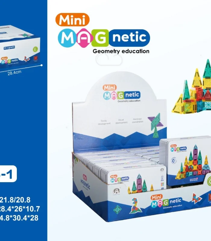 CH1476-1 3.75CM  Mini Magnetic Blok Metal Kutu  45 PCS