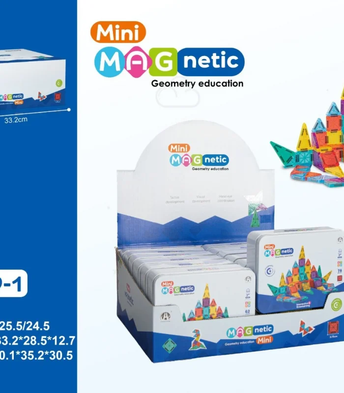 CH1479-1 3.75CM  Mini Magnetic Blok Metal Kutu  78 PCS