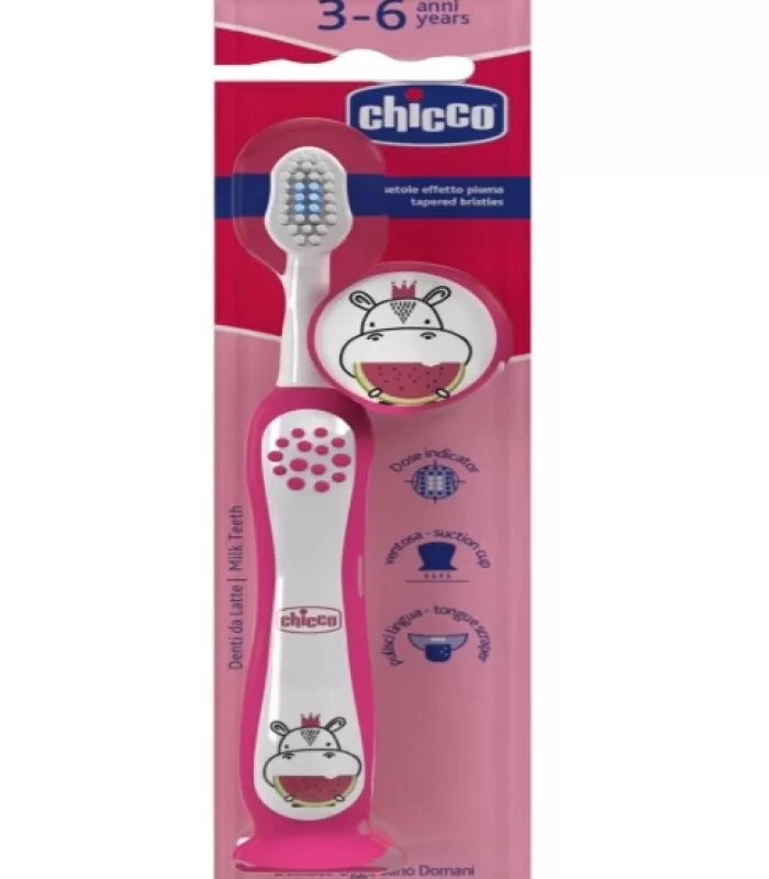 Chicco Diş Fırçası 3-6 Yaş Hippo