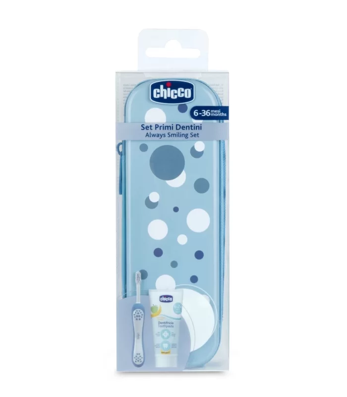 Chicco Diş Fırçası Seti 6+ Ay Blue