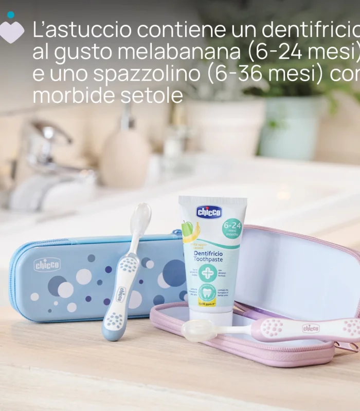 Chicco Diş Fırçası Seti 6+ Ay Blue