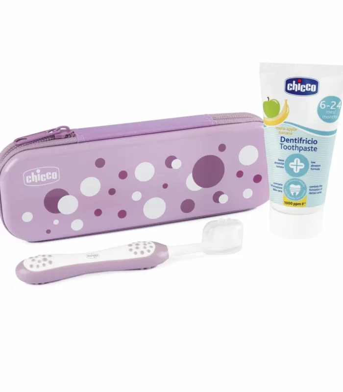 Chicco Diş Fırçası Seti 6+ Ay Lila