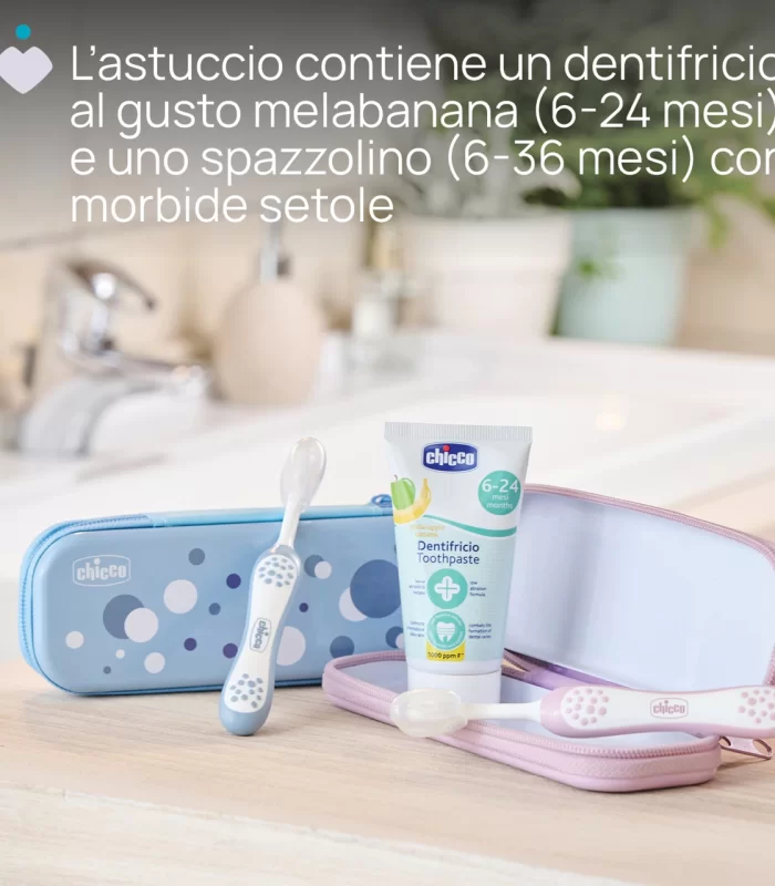 Chicco Diş Fırçası Seti 6+ Ay Lila