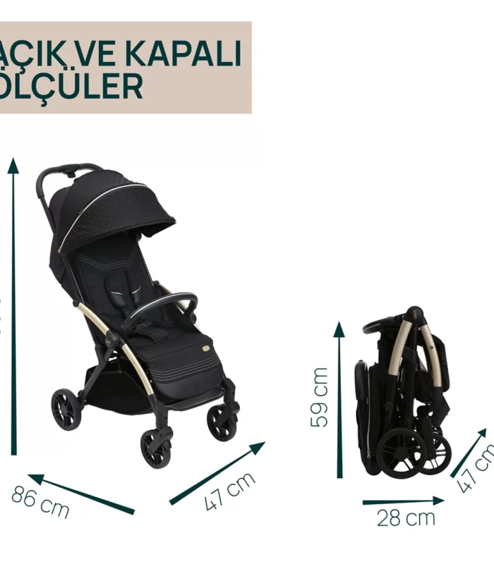 Chicco Goody XPlus Bebek Arabası Black Re Lux