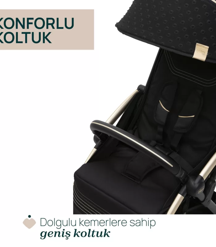 Chicco Goody XPlus Bebek Arabası Black Re Lux