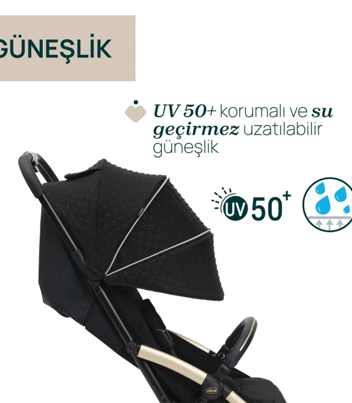 Chicco Goody XPlus Bebek Arabası Black Re Lux