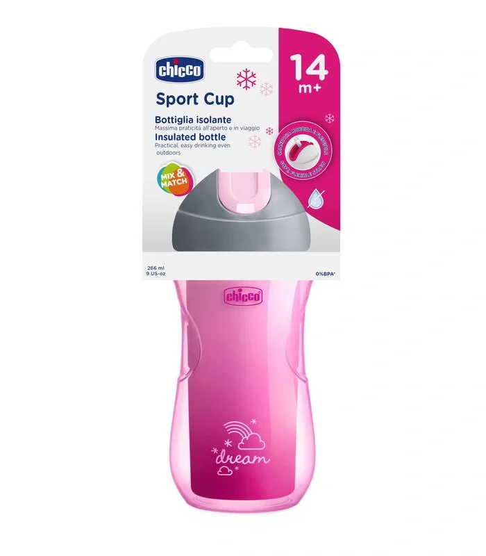 Chicco Isı Yalıtımlı Sport Pipetli Bardak 14 Ay+ Kız
