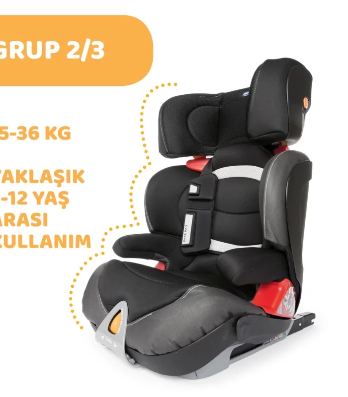 Chicco Oasys 23 Fixplus Evo 15-36 Kg Oto Koltuğu Jet Black