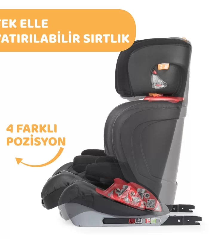 Chicco Oasys 23 Fixplus Evo 15-36 Kg Oto Koltuğu Jet Black